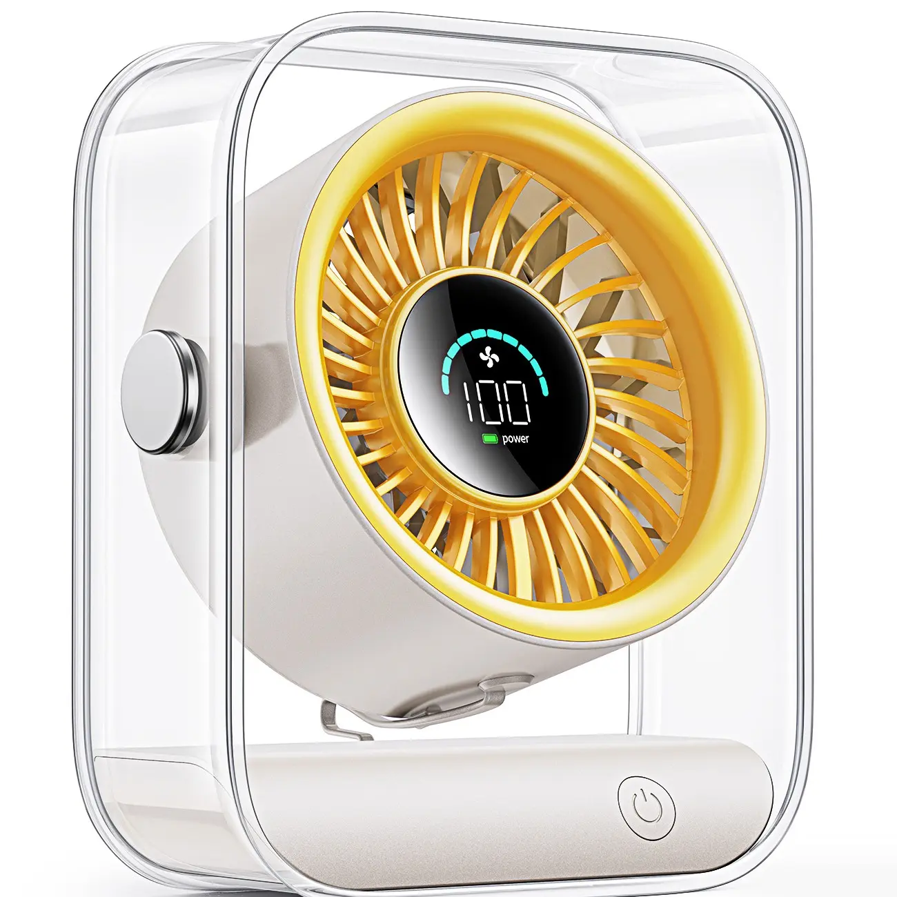 Rechargeable Turbo Desk Fan with Display