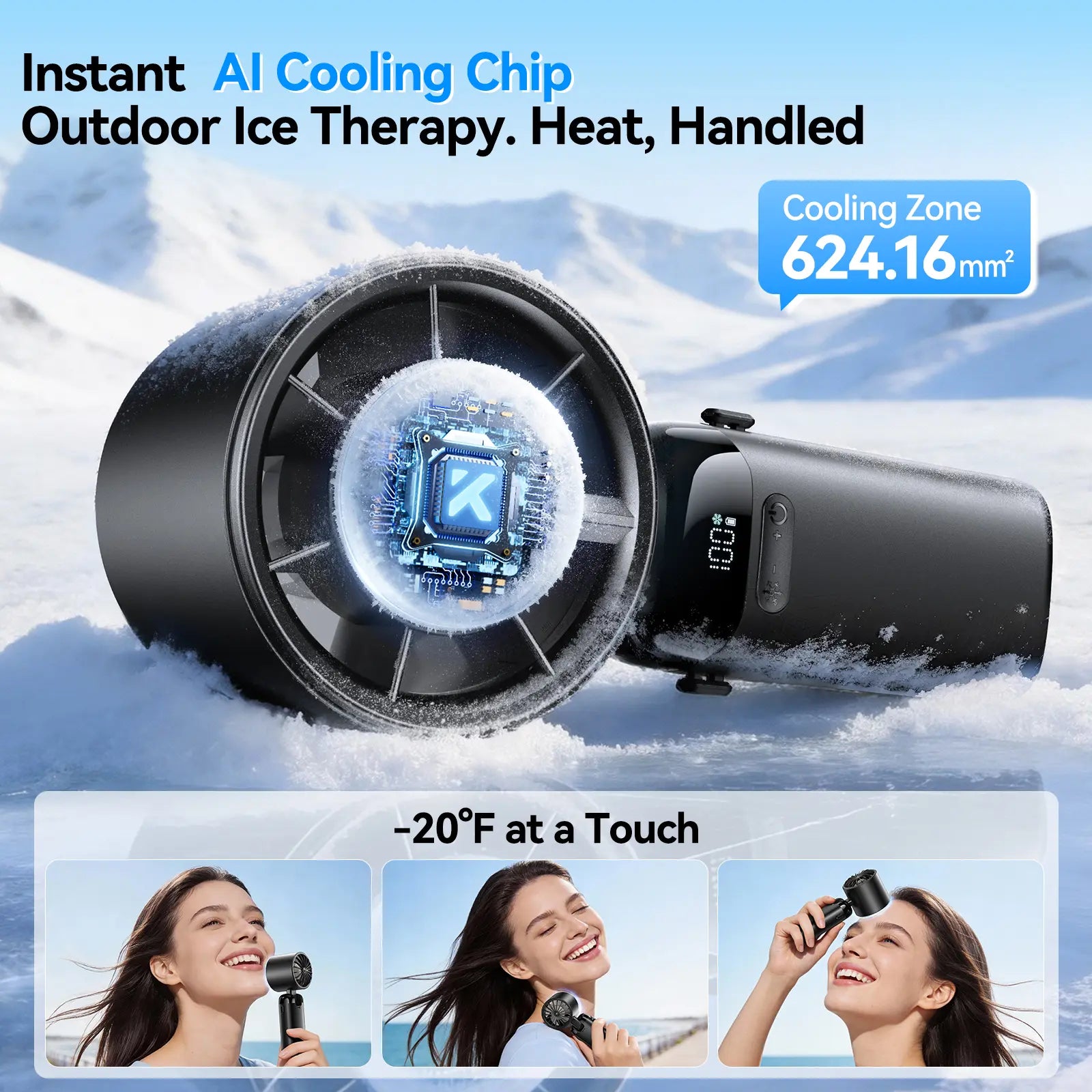 4-in-1 Portable Turbo Cooling Fan