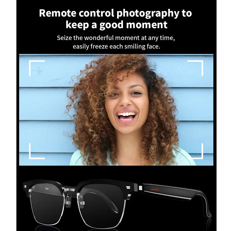 E13 Smart Glasses UV Protection Anti-Blue Light , Bluetooth Compatible for Men & Women , Multifunctional Wireless Glass fathersdaygift