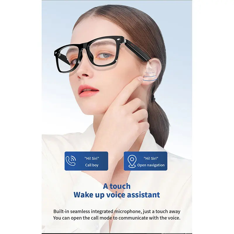 E13 Smart Glasses UV Protection Anti-Blue Light , Bluetooth Compatible for Men & Women , Multifunctional Wireless Glass fathersdaygift